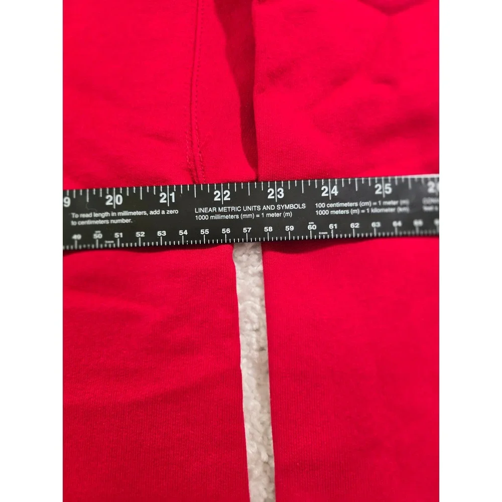 Invisible Bully Mens Red Graphic Logo Hoodie Streetwear Sweatshirt Size M
